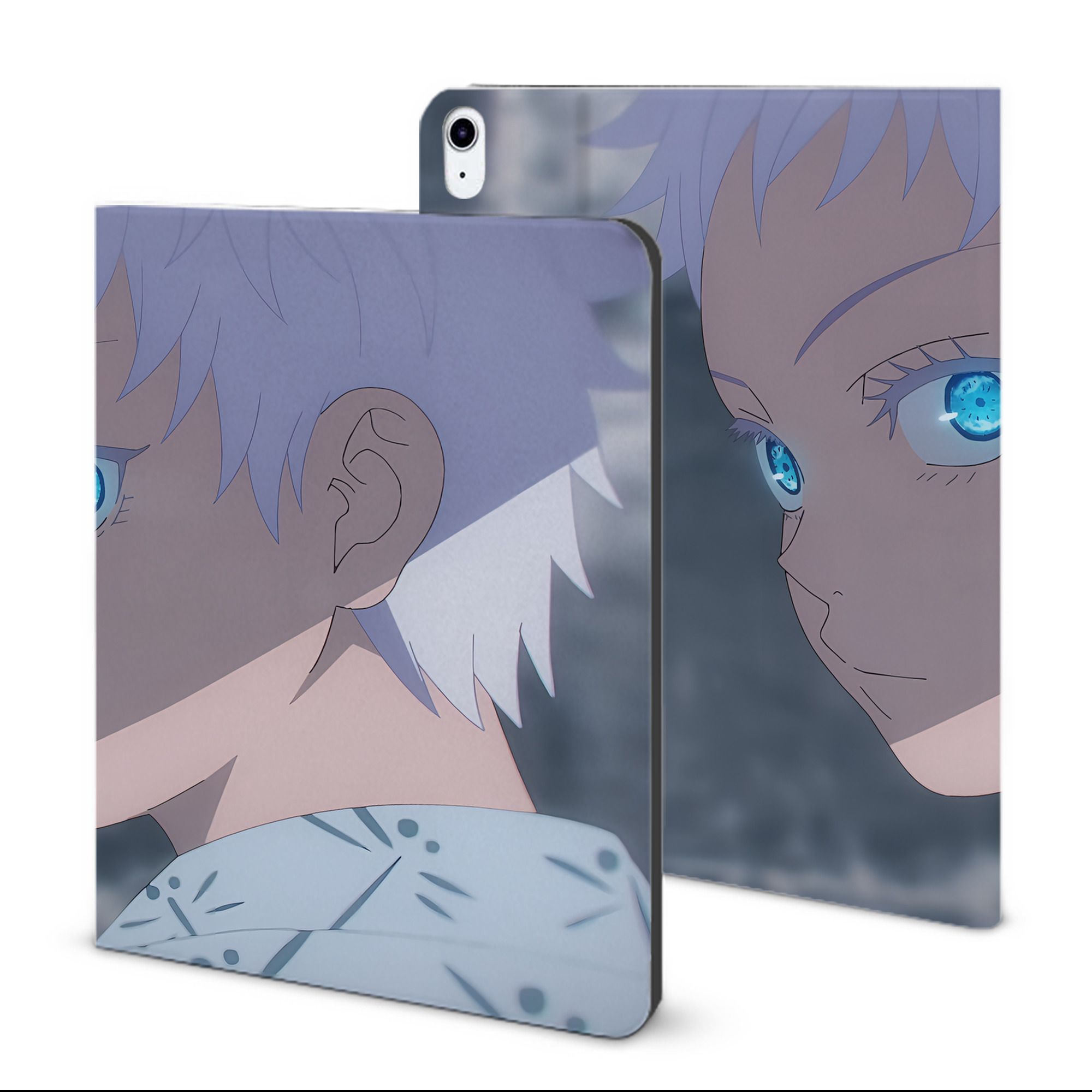（画像用） 呪術廻戦 Jujutsu Kaisen IPad ケース ブック型 PUレザー TPU 耐衝撃 軽量 薄型 ペン収納なし 全面保護 IPad 各モデル対応